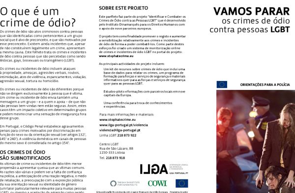 Identificar e Combater os Crimes de �dio contra as Pessoas LGBT